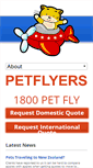 Mobile Screenshot of petflyers.com.au